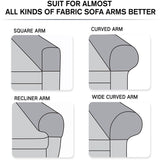 2Pcs Sofa Couch Stretch Armrest Covers Chair Furniture Arm Protectors Slipcovers