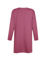 Womens Casual Long Sleeve Pocket T Shirt Loose Solid Color Tunics Shirt Blouse Tops