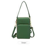 Women Small Cell Phone Case Handbag PU Leather Crossbody Shoulder Bag Wrist Strap Purse Pouch Messenger Bags with Card Slots