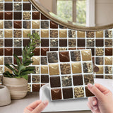 Kitchen Tile Stickers Bathroom 3D Mosaic Self-Adhesive Wall Cover Decal Sticker