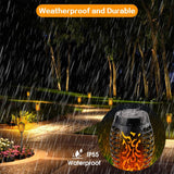 2/4/6Pcs 12LED Flame Solar Torch Light Waterproof Flickering Dancing Garden Lamp