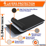 Fireproof Waterproof Document Bag Money Cash File Envelope Safe Zip Case Pouch