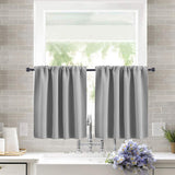 1PC Modern Solid Color Window Curtain Roman Blinds Rod Pocket Valance for Bedroom