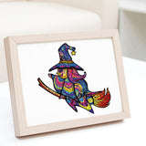 Wooden Animals Jigsaw Puzzles Owl Shape Puzzles Creative Jigsaw Pieces Colorful Building Block for Adults Kids Gift Family Party Game Toys, 100 Pieces