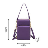 Women Small Cell Phone Case Handbag PU Leather Crossbody Shoulder Bag Wrist Strap Purse Pouch Messenger Bags with Card Slots