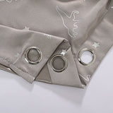 Grommet Blackout Curtain Panels Dinosaur and Stars Print Room Darkening Curtain Drapes for Girls Room Kids Bedroom