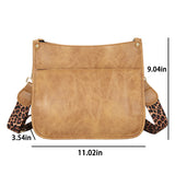 Women Leopard PU Leather Shoulder Bag Handbag Crossbody Purse Satchel Messenger