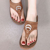 Women Open Toe Slippers Beach Sandals Flip Flops Thong Mules Wedge Casual Shoes