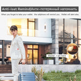 Intelligent Anti-Lost Wallet GPS Locator Purse Cowhide Leather Tracker Bluetooth