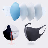 CUH Frabic Face Masks,Soild Color Mouth Covering,Strethable Mouth-muffle,Washable Reusable Mask,Adult Kids Face Cover