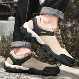 Men Casual Hiking Trainer Outdoor Trekking Sneaker Sports Non-slip Running Lace Up Shoes