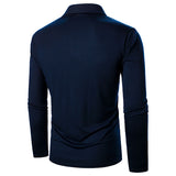 Mens Casual Long Sleeve Polo Shirt T-Shirt Tops Blouse Pullover Tunic Sweatshirt