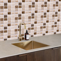 Kitchen Tile Stickers Bathroom 3D Mosaic Self-Adhesive Wall Cover Decal Sticker