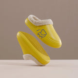 Women's Cozy Casual Slippers Waterproof Indoor Plush House Lightweight Shoes