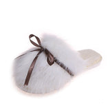 Women's Fluffy Slippers Closed Toe Warm Indoor House Mules Slipper Cozy Shoes