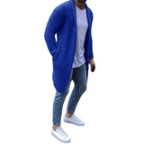 Men's Knitted Sweater Cardigan Long Sleeve Tops Solid Color Warm Winter Clothes