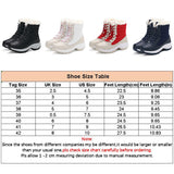 Women's Snow Boots Mid Calf Waterproof Lace-Up Plush Lined Winter Shoes