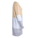 Ladies Retro Vintage Sweater Open Front Long Sleeve Classic Knit Cardigan Outwear Coat