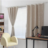 Star Blackout Window Curtains Room Thermal Insulated for Kids Boy Girls Bedroom
