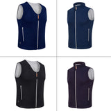 Unisex Polar Fleece Electric Heated Vest Heating Coat Jacket USB Winter Warmer