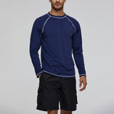 Mens Long Sleeve Shirt Scuba Diving Surfing Swimwear UV Protection Swimsuit Tops