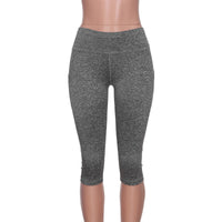 Women's Capri Yoga Pants High Waist Leggings Cropped Pocket Fitness Sports Gym