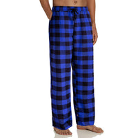 Mens Casual Plaid Printed Loose Pants Pajama Bottoms Trousers Sleepwear Homewear