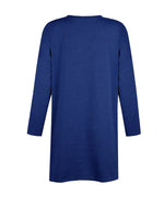 Womens Casual Long Sleeve Pocket T Shirt Loose Solid Color Tunics Shirt Blouse Tops