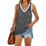 Women's V-Neck Vest Tank Top Casual Loose Sleeveless Shirt Blouse Pullover Tunic