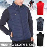 Unisex Electric Heated Vest Heating Coat Jacket USB Body Winter Warmer Windproof