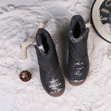 Women Men Winter Ankle Bootie Non-Slip Short Boots Slip On Outdoor Shoes