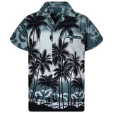 Men Short Sleeve Hawaiian Dress Shirt Summer Casual Beach Holiday Party Tops Tee
