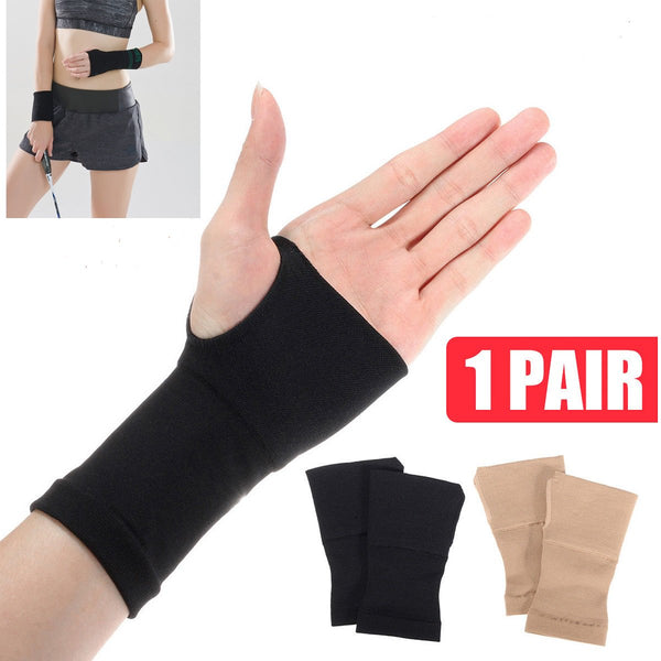 1 Pair Wrist Hand Support Glove Elastic Brace Sleeve Sports Bandage Wrap Joint Pain Relief Hand Gloves, Therapy Gloves