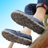 Men's Solid Color Flat Heels Casual Shoes Lightweight Slip On Holiday Round Toe