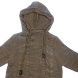 Men Fashion Knitted Tops Pullover Hoodies Long Sleeve Turtleneck Hooded Sweater