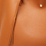 Women PU Leather Tassels Shoulder Bag Tote Large Capacity Handbag Messenger Bag