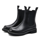 Ankle Chelsea Boots Ladies Pull on Casual Shoes Waterproof Short Rain Boots