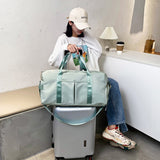 Sports Gym Travel Duffle Bag Handbag Luggage Shoulder Bag With Shoes Compartment