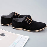 Men's Oxfords Lace Up Casual Boat Shoes Genuine Leather Shoes Breathable Loafers