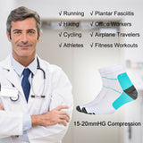 15-20 mmHg Compression Socks Plantar Fasciitis Compression Socks Foot Sleeve Ankle Support Brace Achy Heel