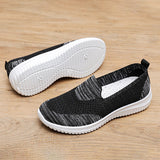 Women Ladies Casual Flat Shoes Comfort Slip-Ons Jogging Walking Sneakers