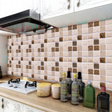 Kitchen Tile Stickers Bathroom 3D Mosaic Self-Adhesive Wall Cover Decal Sticker