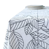 Leaves Printed Tablecloth Polyester Rectangular Square Table Cloth Cover Decor