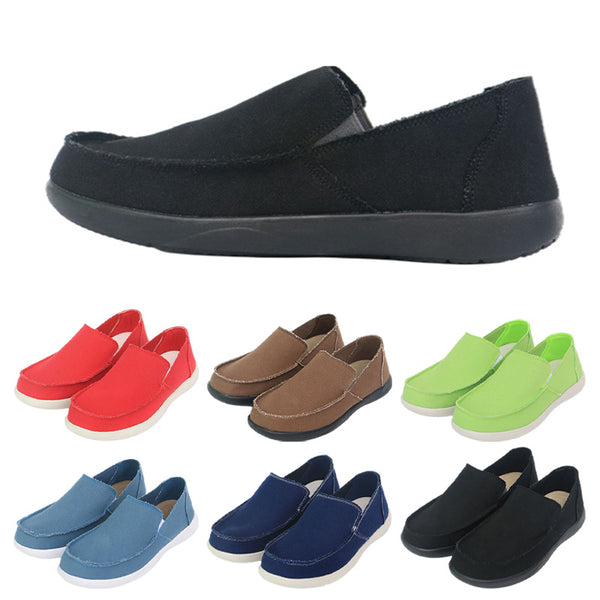 Men's Casual Slip On Moccasins Canvas Loafer Lightweight Sneakers Walking Shoes