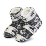 Women Slippers Coral fleece Fur Ankle Boots Warm Indoor Home Shoes Soft Soled