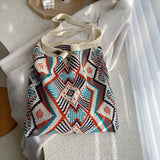 Women Boho Knitted Woven Shoulder Bag Ladies Beach Tote Large Handbag Messenger