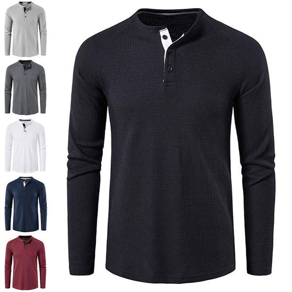 Men Crew Neck Long Sleeve Tops Casual T-Shirt Blouse Pullover Tunic Sweatshirt