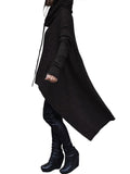 Women Hoodies Long Sleeve Tops Hooded Blouse Tunic Sweater Pockets Irregular Hem