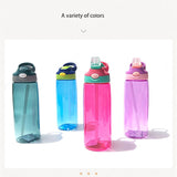 480ml Portable Children Kids Plastic BPA Free Water Bottle With Straw Drinking Cup Sports Bottles Leak Proof