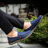 Mens Casual Shoes Lightweight Formal Office Round Toe Flat Breathable Solid Color